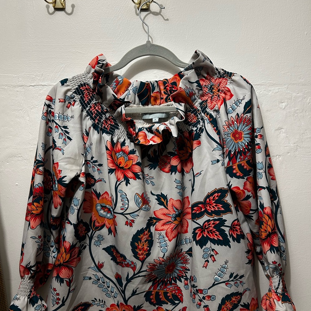 Tuckernuck Marguerite Floral Off-Shoulder Blouse